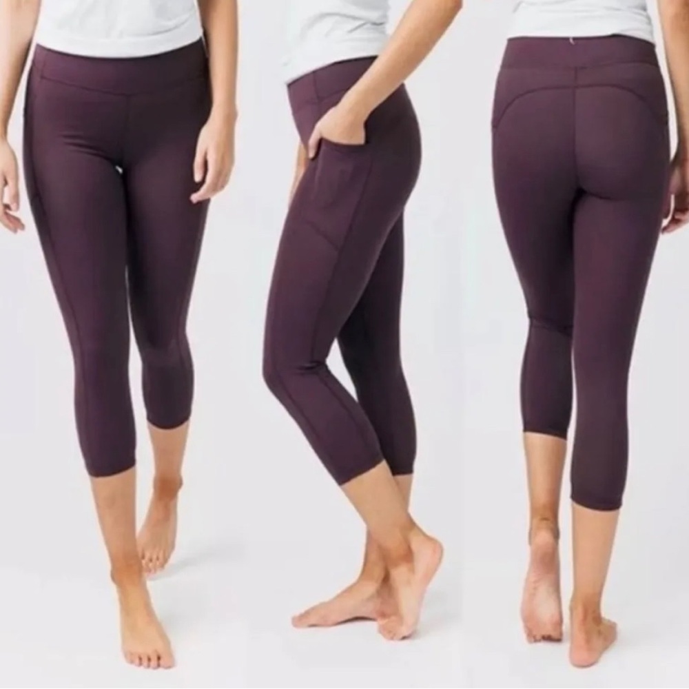 Zyia Wine Pocket Brilliant Hi-Rise Capri 20”